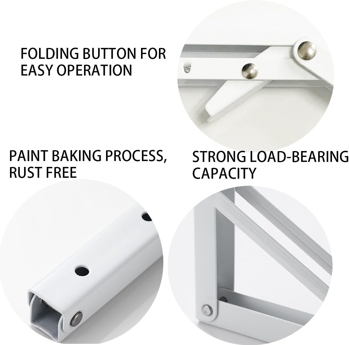 Folding Shelf Brackets (2 Pack) | Space Saving Design